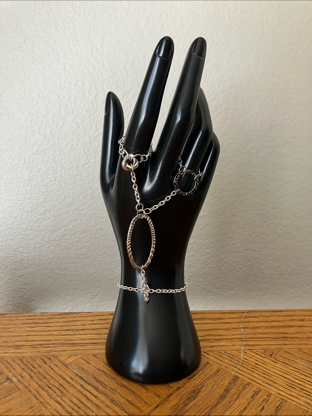 Handmade Silver Hand Chain Bracelet